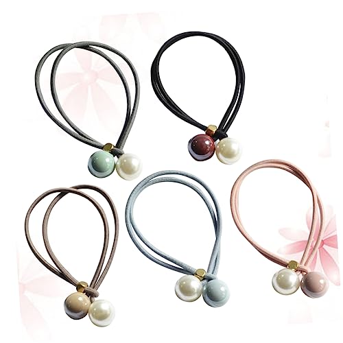 Baluue 5pcs Frauen Mädchen Pferdeschwanz Haar Band Gummi Band Set Für Party Leistung Festivals von Baluue