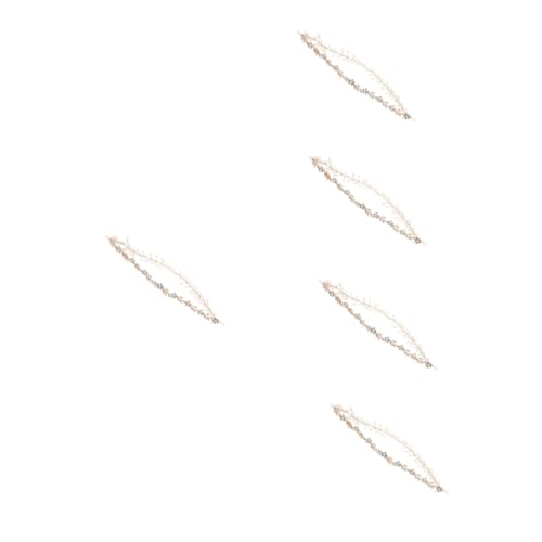 Baluue 5stücke Mädchen Haarschmuck Mit Künstlichen Perlen Braut Stirnband Für Hochzeiten Partys Und Feiern Handgefertigte Perlen-haarschleife Hs von Baluue