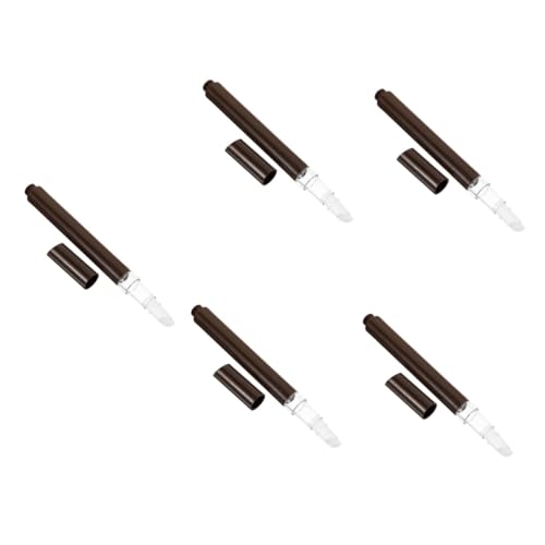 Baluue 5stücke Lip Gloss Nagellackflasche Mit Pinselspitze Leerer Nagelölstift Für Nagelhautpflege Wiederverwendbar Und Tragbar Für Kosmetik Und von Baluue