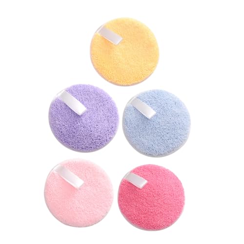 Baluue 5stücke Abgerundete Make-up-quaste Kosmetikquaste Gesichtsreinigungsquaste Gesichtswaschpad Make-up Applikatoren Kissen von Baluue
