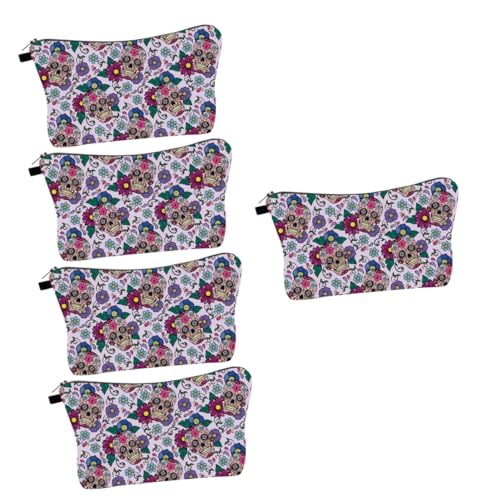 Baluue 5stücke Multi-funktionale Kosmetiktasche Für Praktische Make-up-Organizer Und Toilettenartikel-Tasche Mit Kreativem Skull-Design Für Damen Und Leicht Und Tragbar Baluue 5stücke Multi-funktionale Kosmetiktasche Für Praktische Make-up-Organizer Und Toilettenartikel-Tasche Mit Kreativem Skull-Design Für Damen Und Leicht Und Tragbar von Baluue