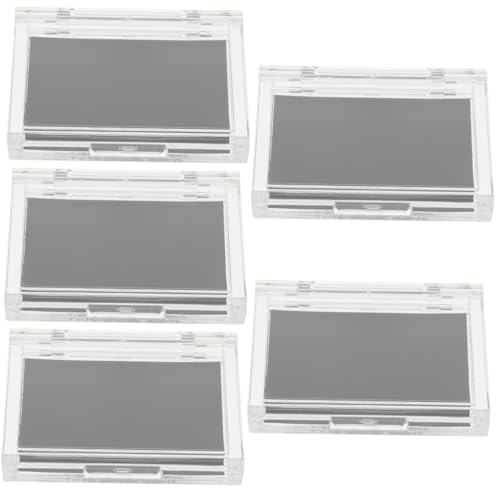 Baluue 5stücke Portable Eyeshadow Box Wiederbefüllbare Make-up-Organizer Für Lidschatten Und Puder Praktischer Aufbewahrungsbehälter Für Und Täglichen Gebrauch Transparent Und von Baluue