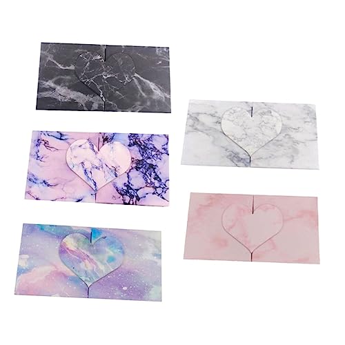 Baluue 5stücke Wimpernetui Organizer Mit Herzform Wimpernboxen Zum Tragen Einfaches Auswählen Und Aufbewahren Der Künstlichen Wimpern Für Täglichen Gebrauch Und Ersatz von Baluue