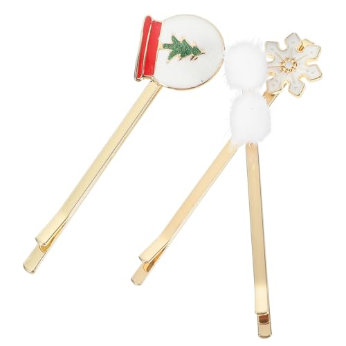 Baluue 6 Stck Teiliges Weihnachts Haarspangen Set aus Metall Dekorative Bobby Pins mit Festlichem Design für Damen Stabile Haarklammern für Party Geburtstag und Festliche Anlässe von Baluue