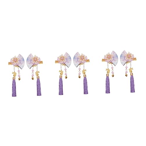 Baluue 6stücke Japanische Haarnadel Im Fächerdesign Mit Quasten Elegante Blumen-haarspangen Für Frauen Für Hochzeiten Und Besondere Anlässe Aus Hochwertigem Und Leicht Und Bequem von Baluue