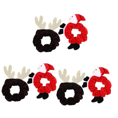 Baluue 6 Stk Haarseil Weihnachtsgummis für Mädchen Elch Haargummis weihnachtsgummibommeln haarschmuck haar strähne santa weihnachtsgummis für haare Weihnachtsaccessoires für Frauen Stoff Baluue 6 Stk Haarseil Weihnachtsgummis für Mädchen Elch Haargummis weihnachtsgummibommeln haarschmuck haar strähne santa weihnachtsgummis für haare Weihnachtsaccessoires für Frauen Stoff von Baluue