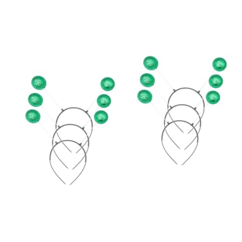 Baluue 6stücke Teiliges Weihnachts-haaraccessoire Mit Grünen Schaumkugeln Party-stirnband Für Erwachsene Für Festliche Anlässe Und Feiern von Baluue