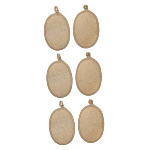 Baluue 6 Stk Luffa-badeball Dusch-loofa-pads Luffa-duschtuch Badezimmerprodukt Körperpeeling Für Männer Luffa-körperbürste Körperwäsche Scrubber Körperwäscher Handtuch Coffee Baumwolle von Baluue