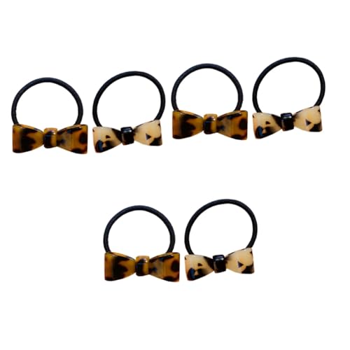 Baluue 6stücke Leopard Bowknot Haargummis Für Damen Elastische Haarreifen Für Stilvolle Hochsteckfrisuren Und Lässige Looks Für Alltag Und Besondere Anlässe von Baluue