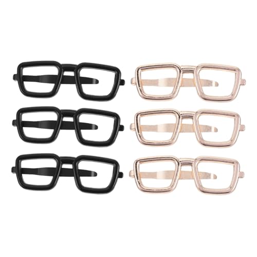 Baluue 6stücke Metall Krawattenclips Für Herren in Brillenform Sicherer Krawattenhalter Rostfrei Accessoires Für Business Und Hochzeitsanlässe von Baluue