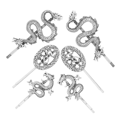 Baluue 6stücke Drachen-haarspange Metall Bobby Pin Punk-haarnadeln Haarspangen Für Mädchen Retro Haar Zubehör von Baluue