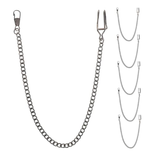 Baluue 6 Stück Retro Taschenuhr Ketten Set aus Legierung mit Clipverschluss Vielseitiges Accessoire für Herren Schnelles Anbringen Passend für Verschiedene Taschenuhr Modelle Stilvoll für Baluue 6 Stück Retro Taschenuhr Ketten Set aus Legierung mit Clipverschluss Vielseitiges Accessoire für Herren Schnelles Anbringen Passend für Verschiedene Taschenuhr Modelle Stilvoll für von Baluue