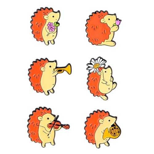 Baluue 6 Stück Teiliges Niedliche Cartoon igel Anstecknadeln aus Legierung Modische Broschen mit Rückverschluss Vielseitig für Kleidung Taschen Hüte Deko für Alltag und Geschenk Baluue 6 Stück Teiliges Niedliche Cartoon igel Anstecknadeln aus Legierung Modische Broschen mit Rückverschluss Vielseitig für Kleidung Taschen Hüte Deko für Alltag und Geschenk von Baluue