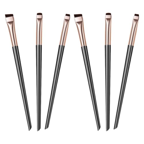 Baluue 6-Teiliges Damen-Eyeliner-Pinsel Augenbrauen-Pinsel-Applikatoren Augen-Make-Up-Pinsel Präzisions-Eyeliner-Pinsel-Werkzeug-Set von Baluue