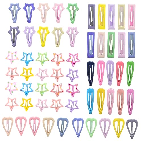 Baluue 60stücke Haarspangen Süße Haarclips Für Mädchen Verschiedene Designs Stern Herz Perfektes Haarschmuck Für Geburtstage Weihnachten Und Mehr von Baluue
