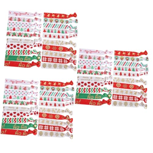 Baluue 60stücke Teiliges Weihnachts-haargummis Mit Festlichen Motiven Elastische Haarbänder Für Damen Für Weihnachtsfeiern Und Festliche Anlässe Geeignet Für Haartypen von Baluue