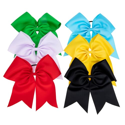 Baluue 6stücke Große Haargummis Mit Schleife Elastische Haarbänder Für Mädchen Bunte Haarschmuck-accessoires Für Partys Und Alltag Rot Gelb Grün Blau Schwarz Baluue 6stücke Große Haargummis Mit Schleife Elastische Haarbänder Für Mädchen Bunte Haarschmuck-accessoires Für Partys Und Alltag Rot Gelb Grün Blau Schwarz von Baluue