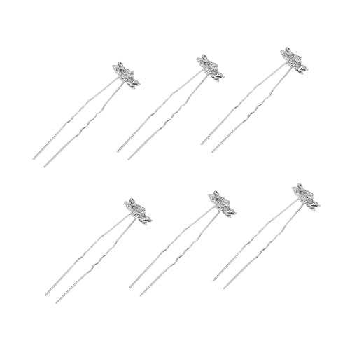 Baluue 6stücke Handgemachte Schneeflocken Haarspangen Dekorative u Form Haarnadeln Schmuck Zubehör Für Hochzeit von Baluue