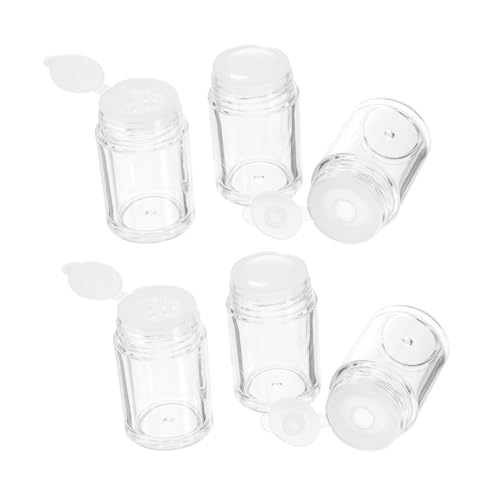 Baluue 6stücke Leere Lose Puderflasche Aus Kosmetikbehälter Für Frauen Glitzerpuderflasche Make-up Zubehör Tragbar Luftdichter Deckel Elastisches Netz Diy Make-up Foundation von Baluue