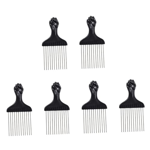 Baluue 6stücke Afro-kämme Mit Metallzähnen Haarnadeln Und Afro-zopfnadeln Für Männer Styling-tools Zum Kämmen Und Drehen Von Haaren von Baluue