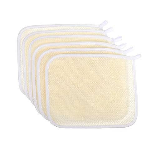 Baluue Schrubbertücher 6er-set Peeling-badetücher Nylon-badetücher Für Körper Und Gesicht Raue Textur Leicht Zu Reinigen von Baluue