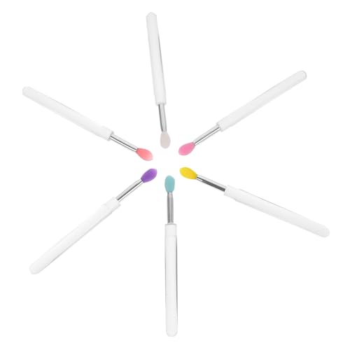 Baluue 6stücke Lippenstift Applikatoren Aus Silikon Für Make-up Tools Mehrzweck Lidschattenpinsel Für Frauen Tragbar Lippenstiftpinsel Lidschattenapplikator von Baluue