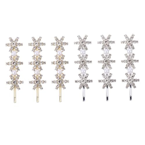 Baluue 6stücke Haarklammern Funkelnde Haarspangen Strass Für Damen Eleganter Haarschmuck Für Weihnachten Für Festliche Anlässe Und Alltag von Baluue