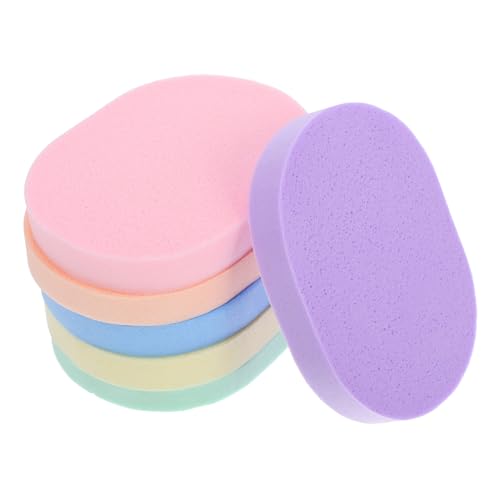 Baluue 6stücke Gesichtswaschschwamm Peeling-pads Schwamm Zur Gesichtsreinigung Wiederverwendbar Make-up-entferner Hautpflege Für Reisen Gesichtsschrubber Hautreinigungspad von Baluue