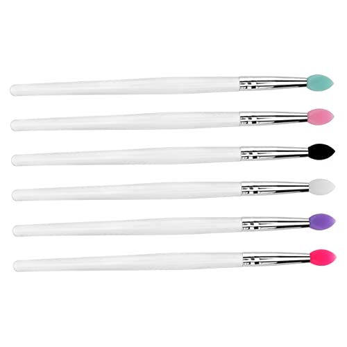 Baluue 6stücke Silikon-lidschattenpinsel Für Lidschatten-application Kosmetische Lidschatten-make-up-pinsel Für Augen-make-up Lidschattenpinsel Aus Silikon von Baluue