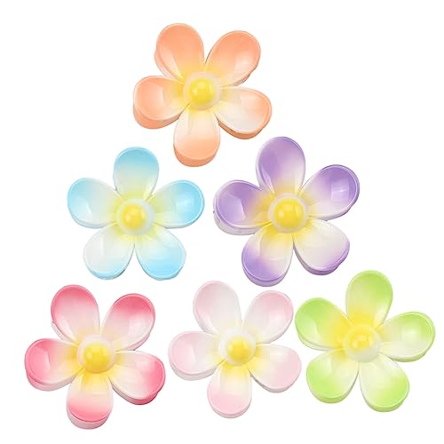 Baluue 6stücke Teiliges Tragbare Blumenförmige Haarklammern Strapazierfähige Haarclips Für Damen Und Teens Für Verschiedene Frisuren Und Outfits Bunten Farben von Baluue