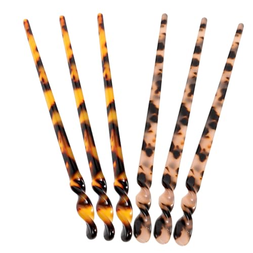 Baluue 6stücke Vintage Haarstäbe Dekorative Haarstäbe Frauen Chinesische Haarstäbchen Langer Haarstab Für Haarknoten Mit Feiner Textur von Baluue