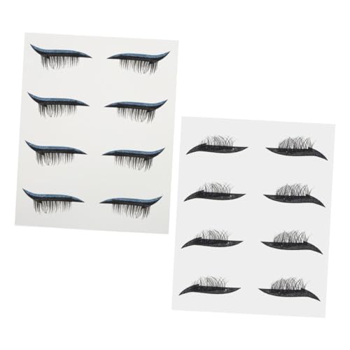 Baluue 8paare Pärchen Glitzer Augen-makeup Aufkleber Wasserdichte Eyeliner Decals Für Kreative Augen-makeups Einfach Anzuwenden Für Feste Und Besondere Anlässe von Baluue