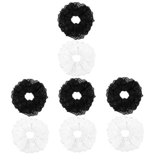 Baluue 8stücke Oversized Haargummis Für Frauen Doppellagige Spitzen-haargummis Und Stylisches Haaraccessoire Für Dickes Haar Für Jeden Anlass von Baluue
