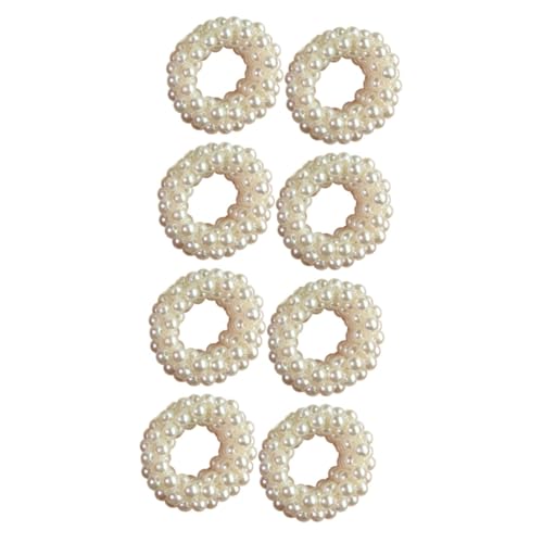Baluue 8stücke Perlen-haargummis Elastische Haarringe Für Pferdeschwanz Und Dutt Modische Haaraccessoires Für Damen Und Mädchen Vielseitig Einsetzbar Elegant Und Strapazierfähig von Baluue