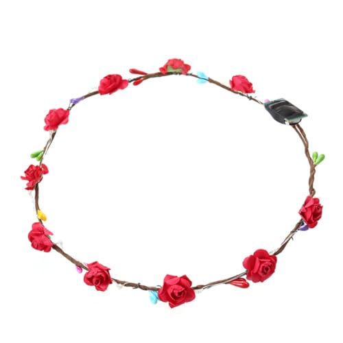 Baluue -blumenkranz-stirnband Leuchtender Party-kopfschmuck für Frauen Blumenkronen für Mädchen und Bräute 8 Stück von Baluue