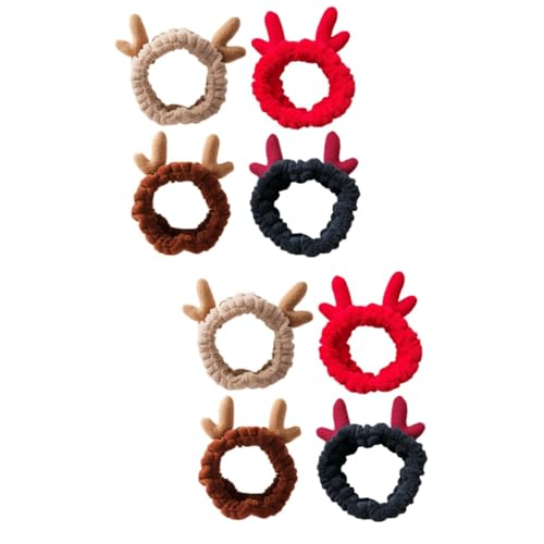 Baluue 8 Stk frauen stirnbänder Plüsch-Stirnband Geweih kosmetisches Stirnband verstellbares Kopfband für die Dusche weihnachts haarschmuck weihnachtshaarschmuck Haarspangen Haarband von Baluue