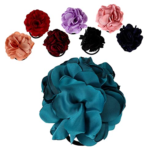 Baluue 8stücke Blumen Haargummis Für Mädchen Elastische Pferdeschwanzhalter Haar Seile Kopfschmuck Für Frauen Mädchen Geburtstag Hochzeit Foto Party Outfit Accessoires von Baluue