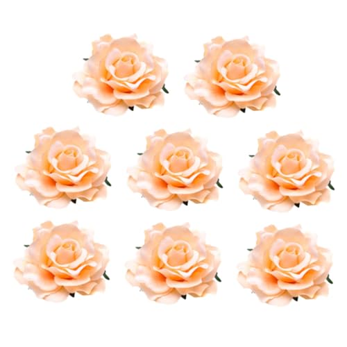 Baluue 8stücke Stoff-rosenbroschen Für Hochzeiten Und Feiern Lebensechte Corsage-anstecknadel Champagnerfarbe Accessoires Für Braut Und Brautjungfern von Baluue