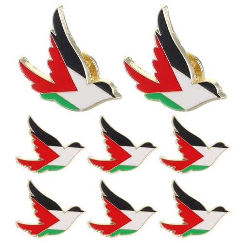 Baluue 8stücke Teiliges Palästina Flaggen Anstecknadel Metallischer Revers-pin Für Frauen Kleidung Taschen Und Accessoires Im Alltag Besonderen Anlässen von Baluue