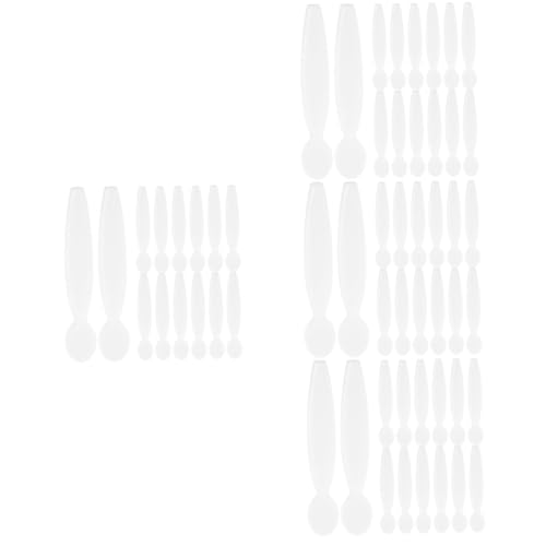 Baluue 80 Stk Schminkschaufel Spachtel Mini-make-up-spatel Kosmetikspatel Make-up-löffel Spachtel Für Make-up Spachtel Make-up Winziger Spatel Hautpflege-spatel Lotionsspatel Pp Weiß von Baluue