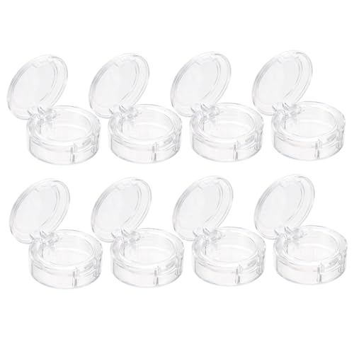 Baluue 8stücke Aufbewahrungsbox Für Lidschatten Weiß Schminkbehälter Kosmetikeimer Lidschattenzubehör Schminketui Lidschattenhalter Praktisch Für Reisen von Baluue