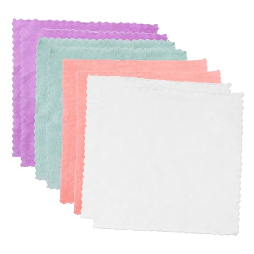 Baluue Quadratisches Handtuch-set 4 Stück Saugfähige Gesichtstücher Weiche Chiffon-waschlappen für Bad und Küche von Baluue