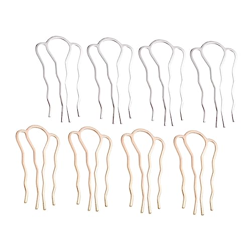 Baluue 8stücke Unbearbeitete Haarspangen Diy-ornamente Für Bastelbedarf Und Dekoration Gold Silber von Baluue