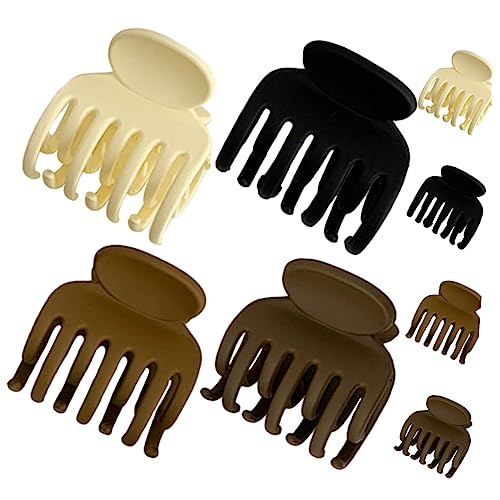 Baluue 8 Stück Haarklammern Für Frauen Retro Haarspangen Clips Für Dickes Haar in Schwarz Hellbraun Und Dunkelbraun Für Hochsteckfrisuren von Baluue