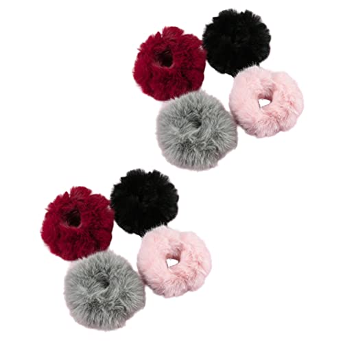 Baluue 8stücke Haarring Aus Plüsch Für Damen Stylischer Haarband Haargummi in Pure Color Langlebiges Haardekor Für Frauen Leicht Und Praktisch Für Langzeitgebrauch von Baluue