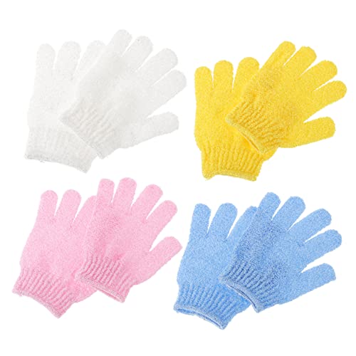 Baluue 8stücke Massagehandschuhe Für Peeling Und Dusche Fäustlingsbadetuch Aus Handschuhartige Waschtücher Für Rückenmassage Peelingtuch Zur Hautreinigung Badetücher Zum Schrubben Duschbü von Baluue