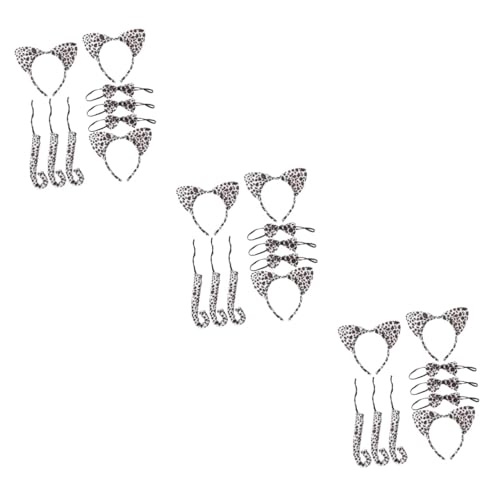 Baluue 9sätze Teiliges Set Mit Katzenohren Und Fliege Tierkostüm Für Mädchen Und Erwachsene Für Halloween Fasching Und Cosplay-partys Sorgt Für Spaß Und Festliche von Baluue