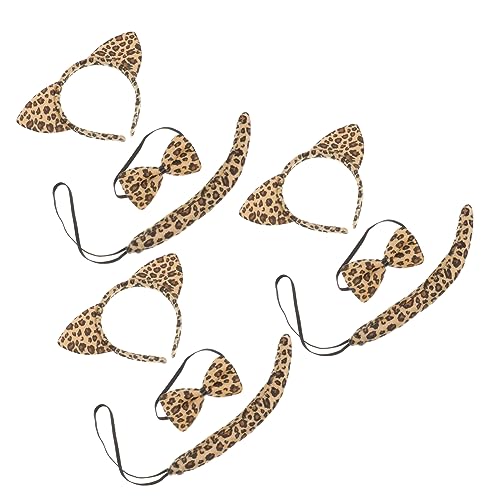 Baluue 9sätze Teiliges Katzenkostüm Set Für Mädchen Katzenohren Haarband Fliege Und Für Cosplay Und Themenpartys Lustige Tierkostüm Accessoires Für Und Halloween von Baluue