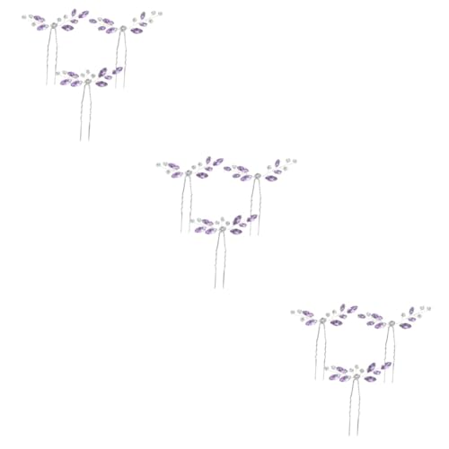 Baluue 9stücke Strass Haarnadeln Für Hochzeiten Braut Haarschmuck Clips Für Besondere Anlässe Mit Funkelnden Diamanten Für Braut Und Brautjungfern von Baluue