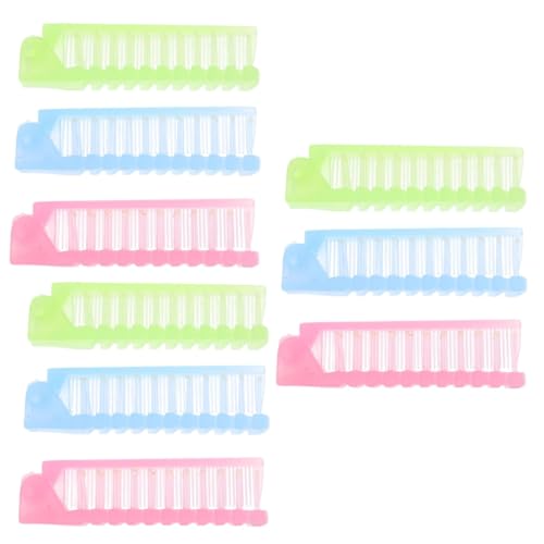 Baluue 9stücke Teiliges Faltbare Reisehaarbürsten Anti- Massagekämme Für Damen Entwirren Für Unterwegs von Baluue